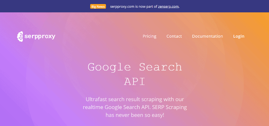 serpproxy google serp api