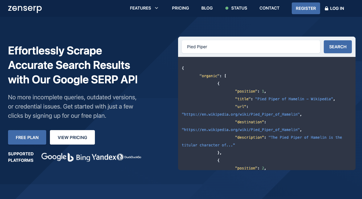 Google Search API with All Best Features: Zenserp API