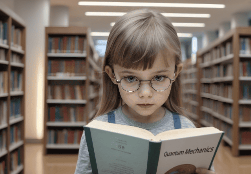 A girl reading a book