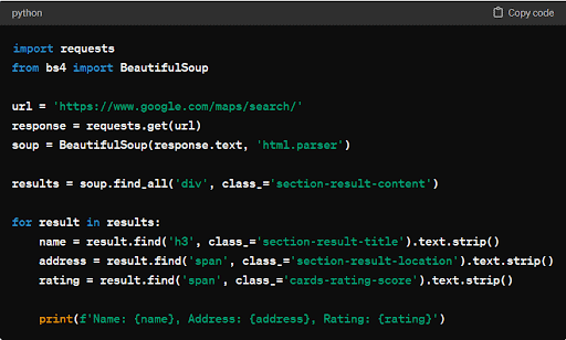 Installing libraries for scraping