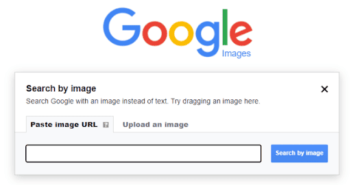 Image search results page