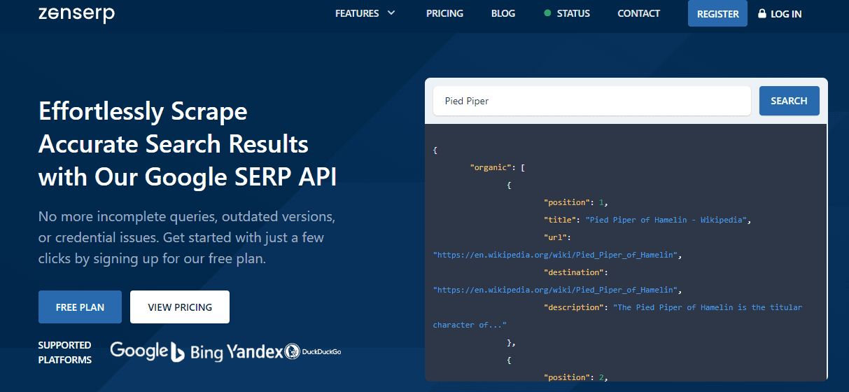 Zenserp's API: A Cut Above the Rest